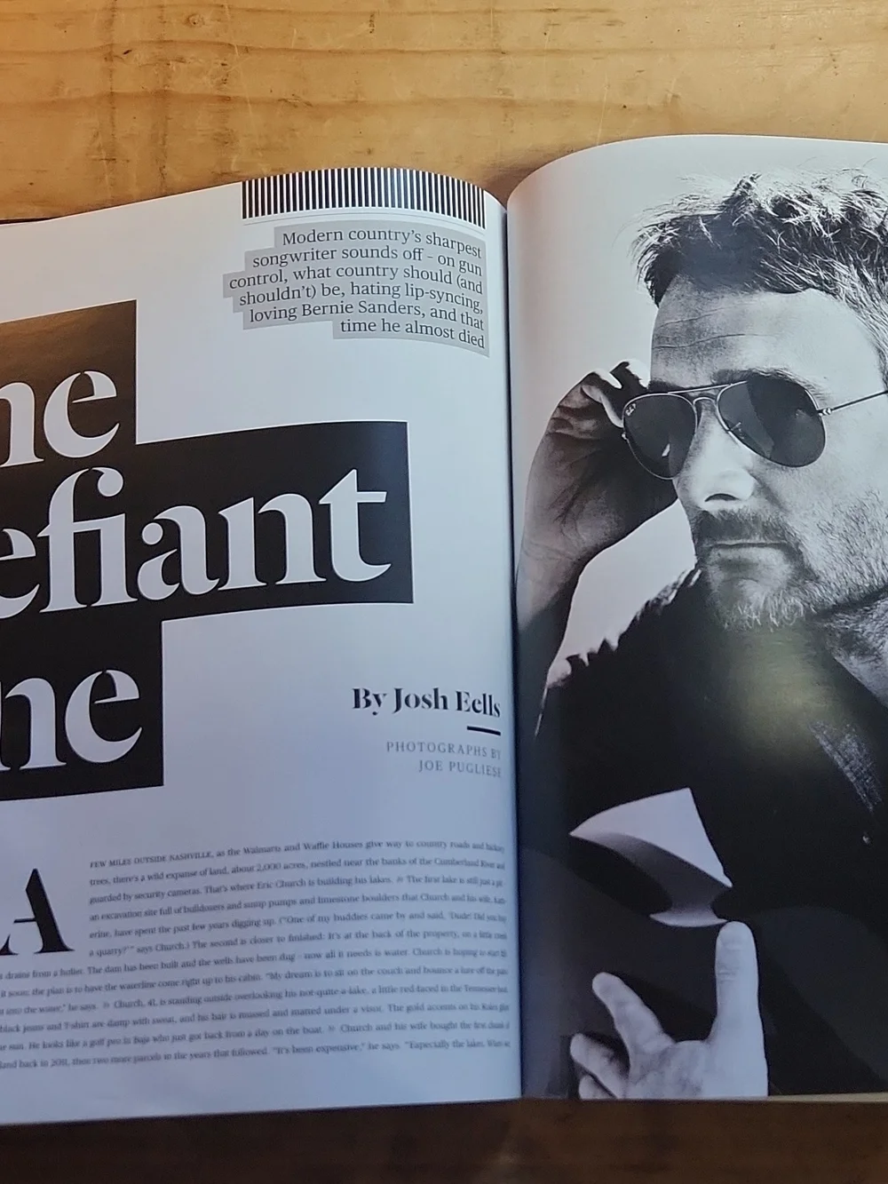 Rolling Stone Issue 1318 Aug 2018 Eric Church Cover, Good Condition, Never Read